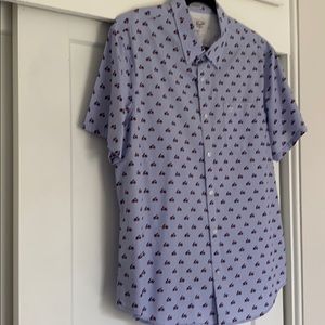 Penguin short sleeved button down shirt